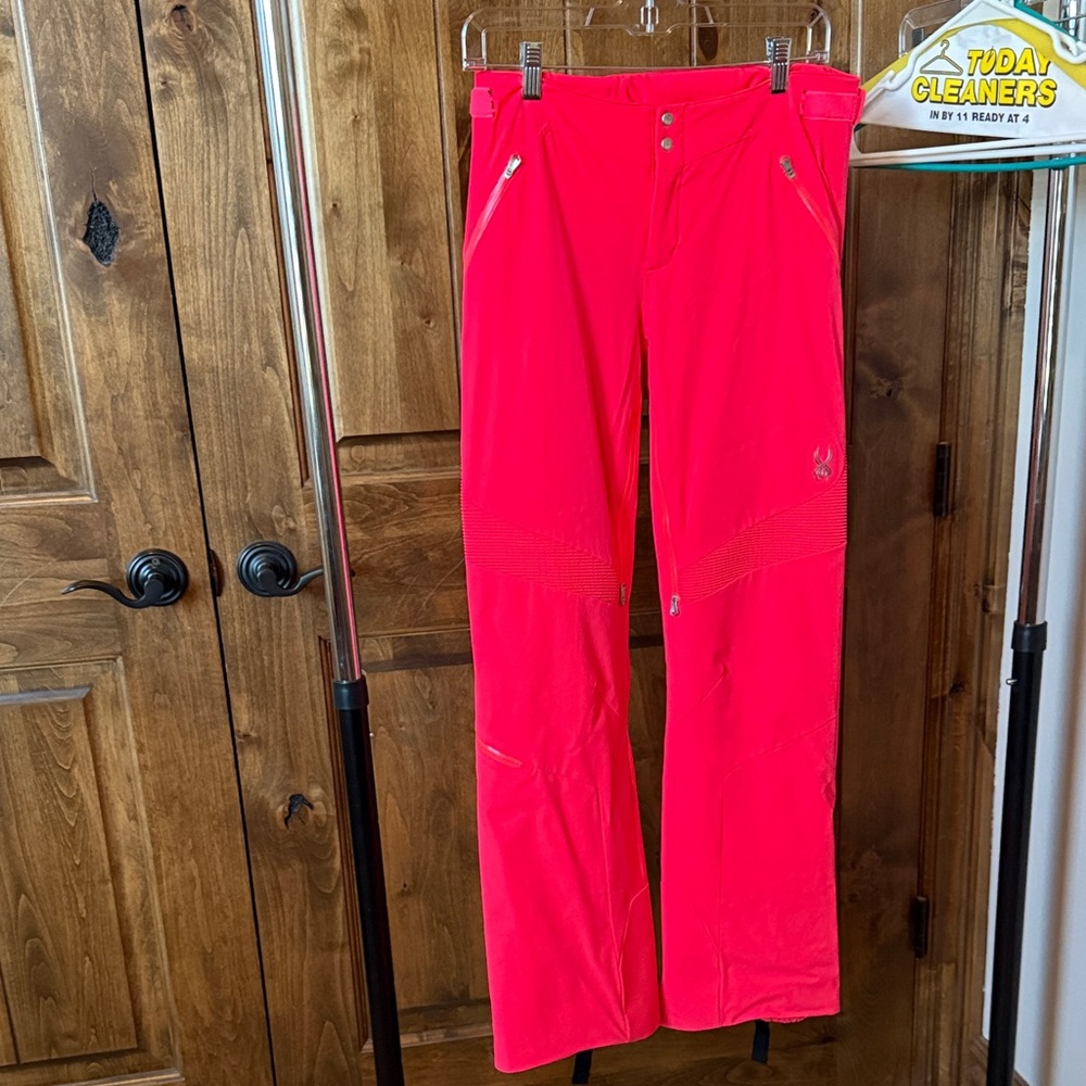 Spyder Neon Pink Ski Pants (size 6)